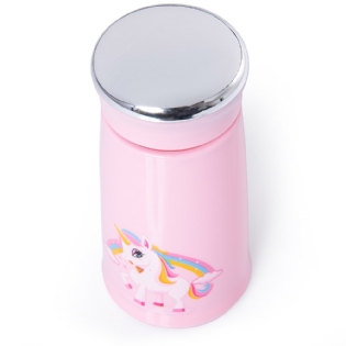 Garrafa em vidro 280ml infantil unicórnio com Alça Gourmet Mix